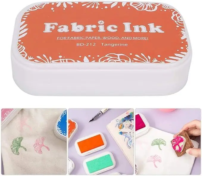 Wholesales DIY Scrapbook Fabric Ink Pads, Colorful Craft Ink Stamp Pads