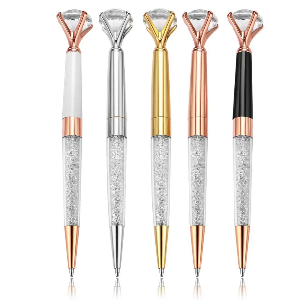 Promotional Customized Business Gift Pen Metal Ballpoint Pen Diamond Pen For Girl and Women