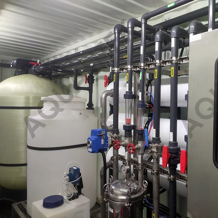 6m3ph industrial water purification systems well water purifying machine containerized water treatment plant for Farm irrigation