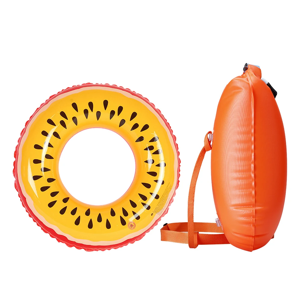 Ultralight Swim Buoy and Inflatable Fruit Swimming Tube Ring Pool Float for  Swimming Poo