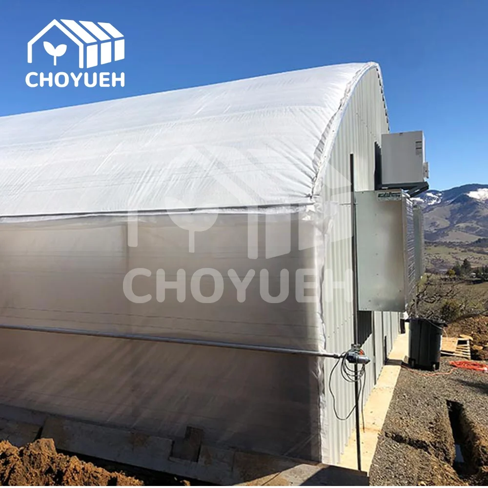 CHOYUEH  The high-efficiency, energy-saving Gothic multi-span shading greenhouse  provides  environment for crop growth