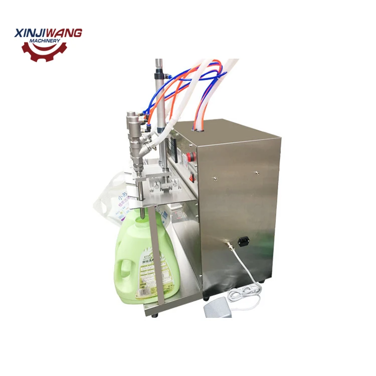 Quality Assurance Small Electric Fluid Suction Nozzle Standup Pouch Filler Machine for sale
