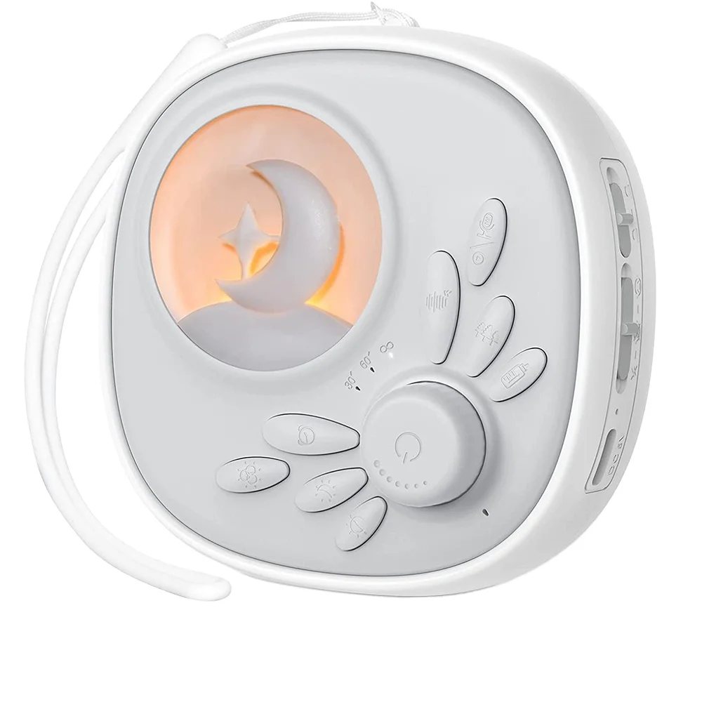 Baby Portable Shusher Miracle Sound White Noise Sleep Trainer Machine Portable Sleep Therapy Witn Night Light