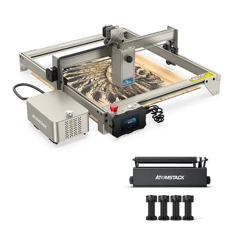 ATMOSTACK S20 X20 130W PRO Portable Plastic Rubber Stone Wood Printer Mini Metal Diode Laser Engraving Machine