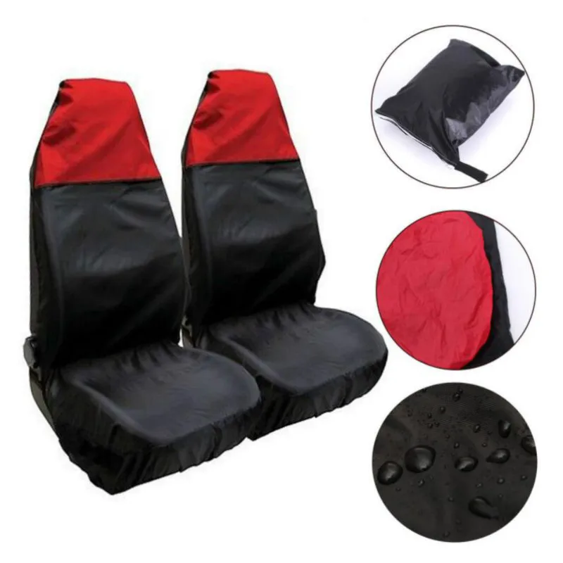 Universal 2PCS seat Protector waterproof Automotive Foldable Non-Slip front car