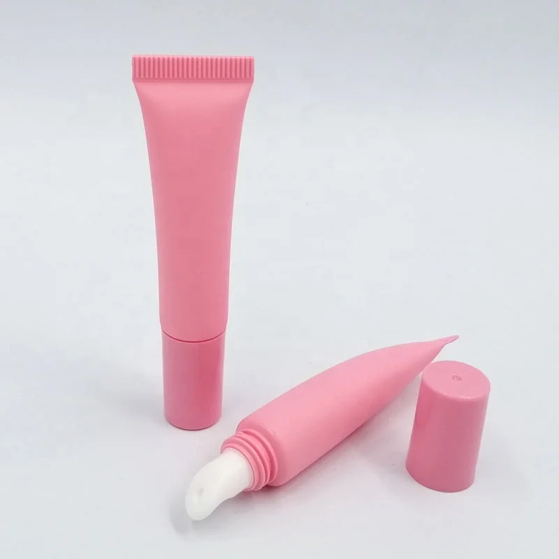 
5ml 10ml 15ml custom empty pink cosmetic soft eye cream tube lipgloss tubes custom logo 