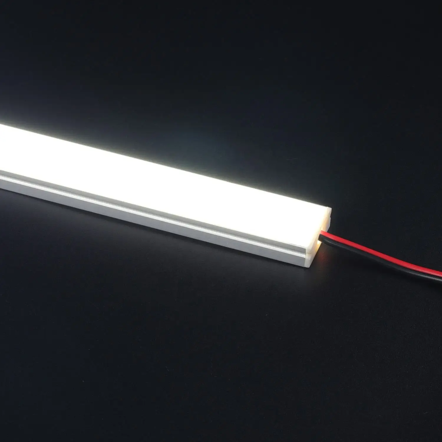 1708B factory price Heat Sink for LED strip light surfaced mounted 17X08mm Silver Black LED Aluminum Profile