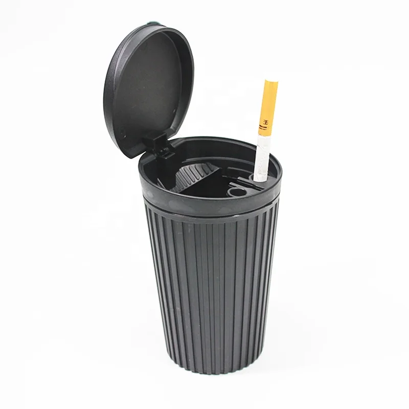 UKETA patented waste bin design customized logo creative shape plastic windproof car ashtray