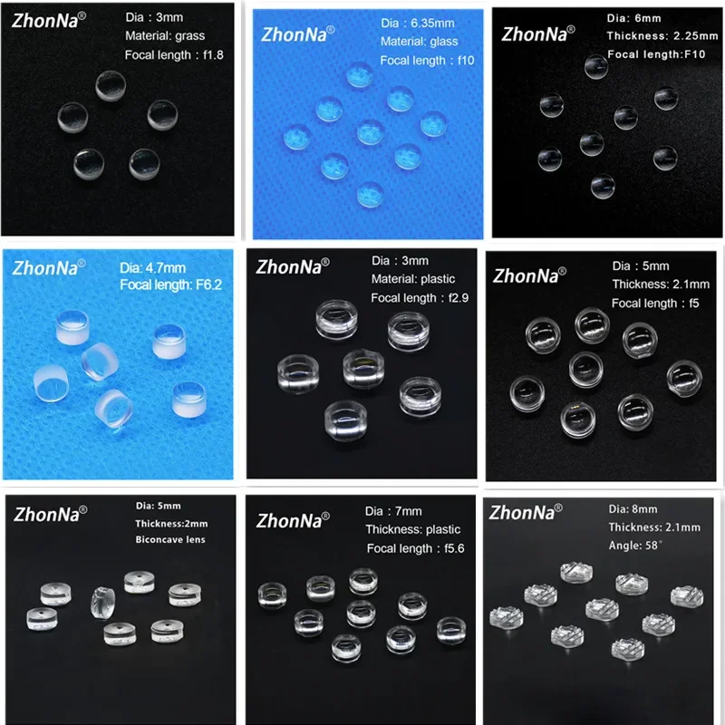 Profession Glass Focusing Lens F10 Focal Length 6.35 Diameter Aspheric Cutting Laser Accessories Lens High Quality