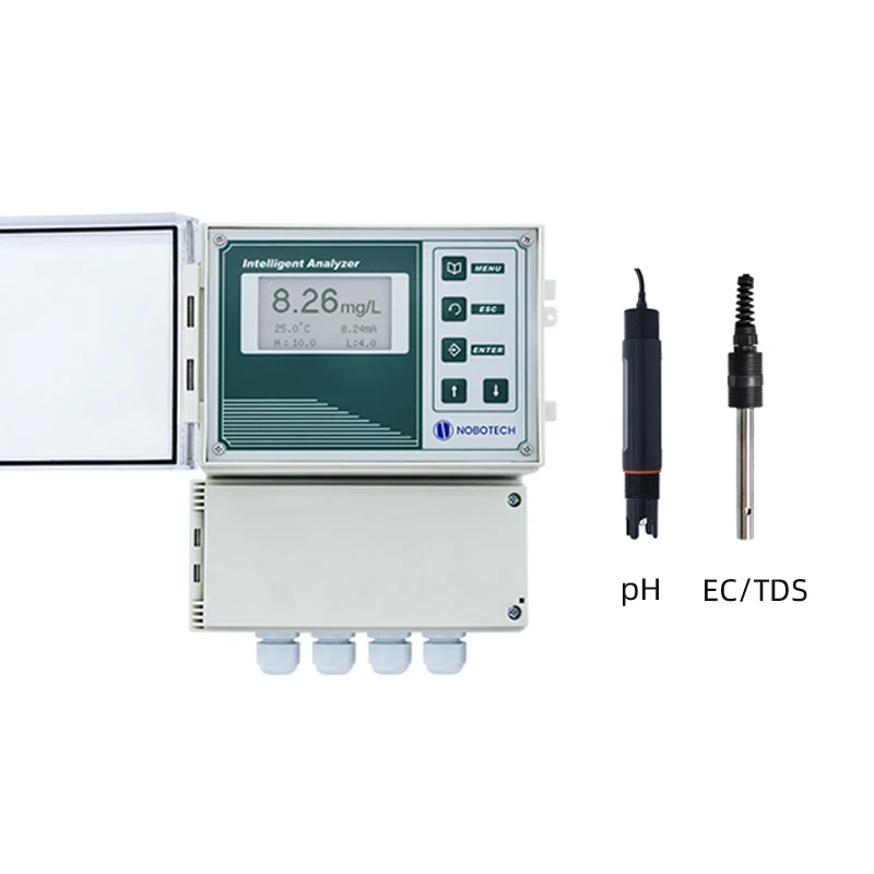 pH EC/TDS Online Multiparameter water quality analyzer for all in one controller for Chemical wastewater monitoring