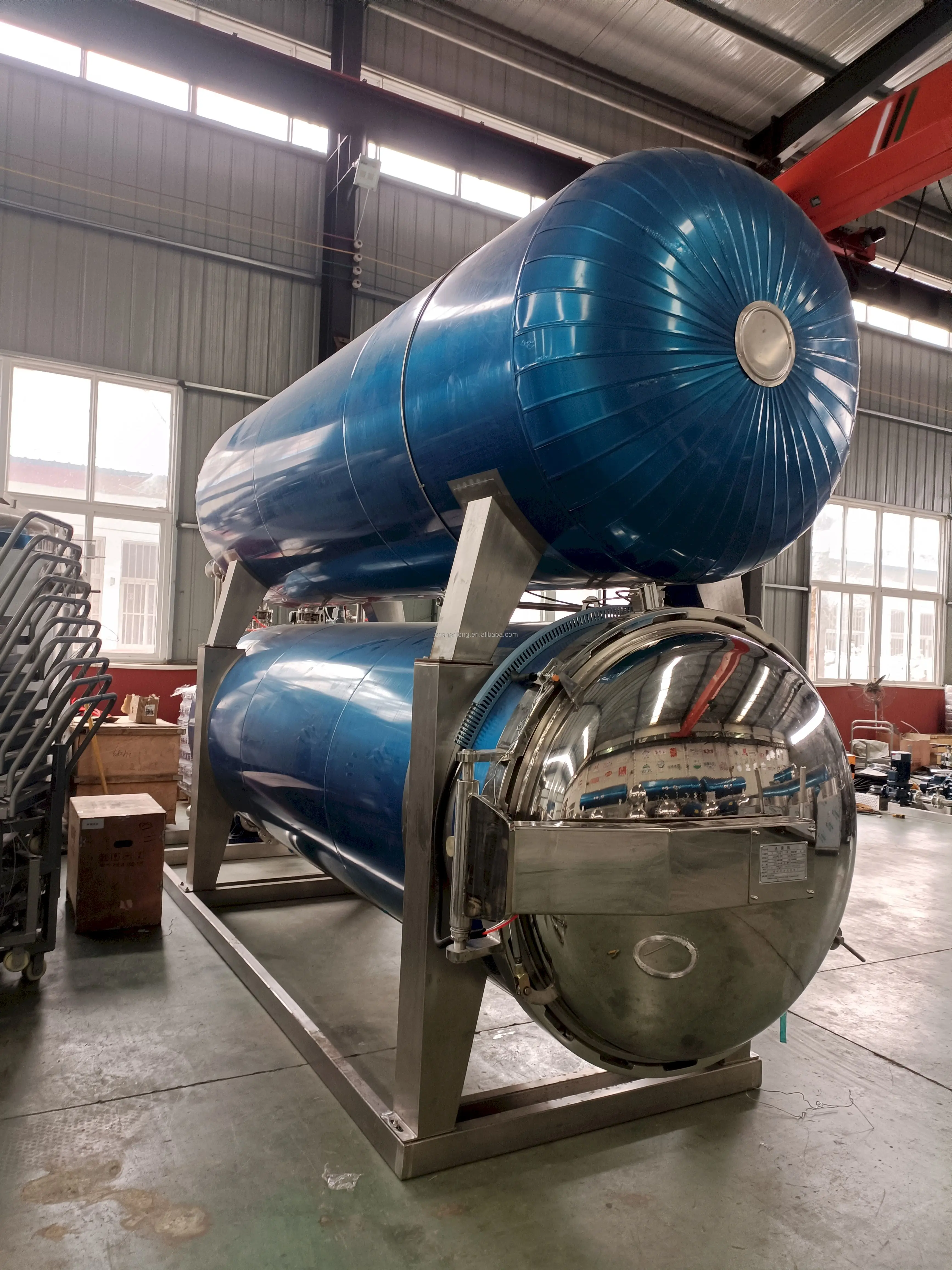 Industrial food sterilizer autoclave water spray retort machine price