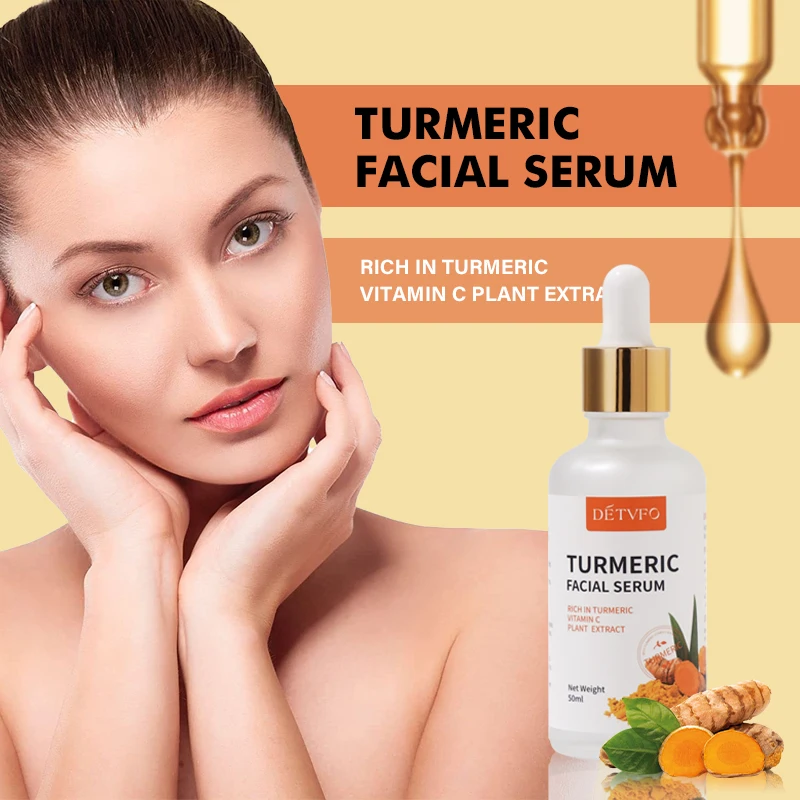Beauty Skin Facial Care 50ml Niacinamide Facial Serum Moisturizing Purifying Restoring Hydrating Vitamin VC Turmeric Face Serum
