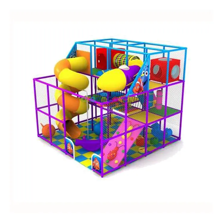 Custom kindergarten playground pink soft play Kids indoor playground designer slides