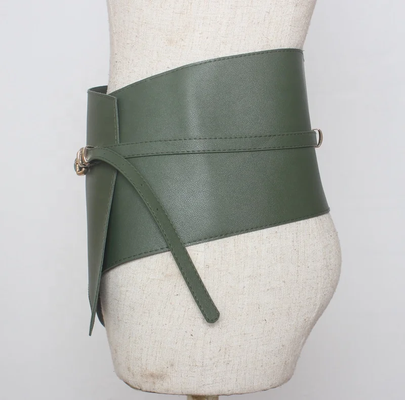 OUDINA Fashion Simple Coat Lifting Belt Buckle Decoration Pu Leather Belts & Accessories