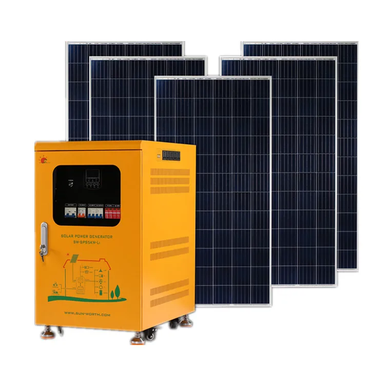 Off Grid 2000w Home Solar Energy Storage Kit with PV Solar Panel 2KW Power Generator Station Complete System for House
