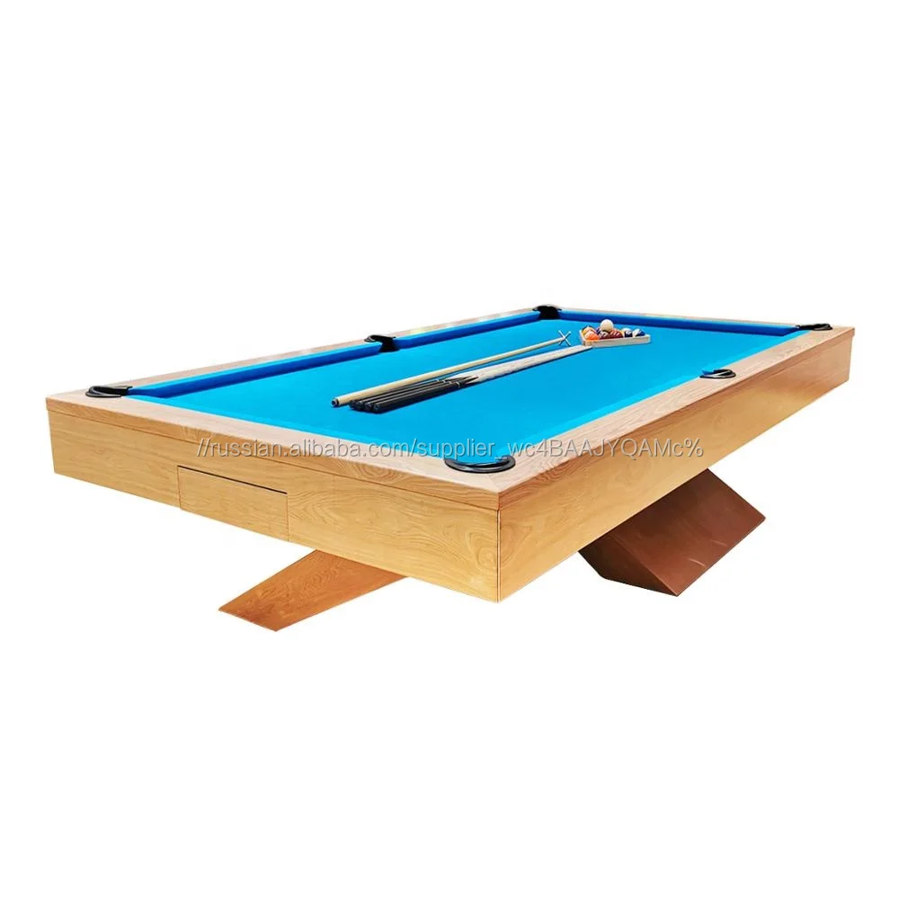 High Quality Solid Wood Customized 9ft Pool Table with Natural Slate