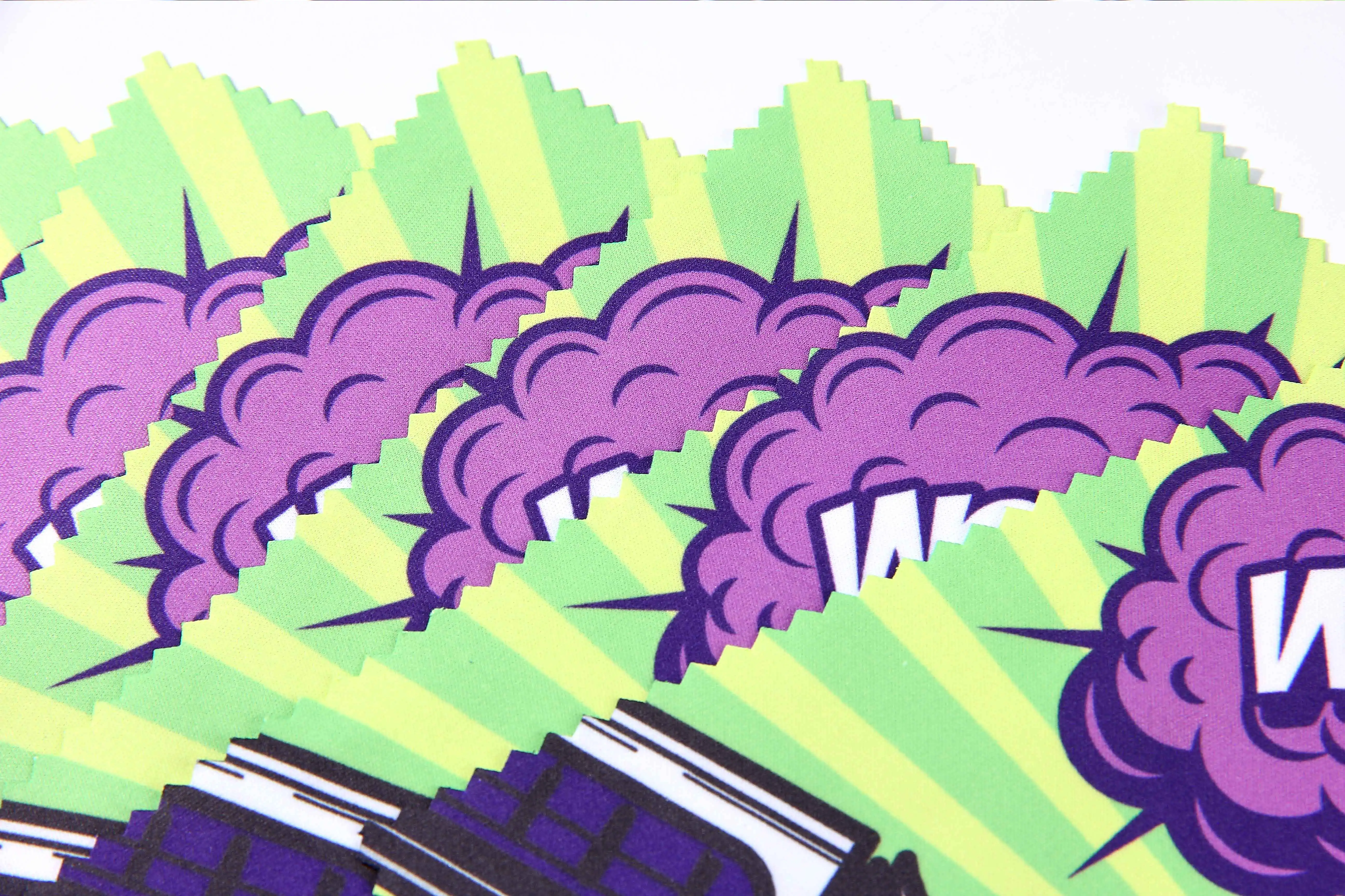 Wholesale high Quality Large Customizable Custom Print Logo Sunglasses Cleaning Wipe Cloth Microfiber Glasses Cleaning Cloth