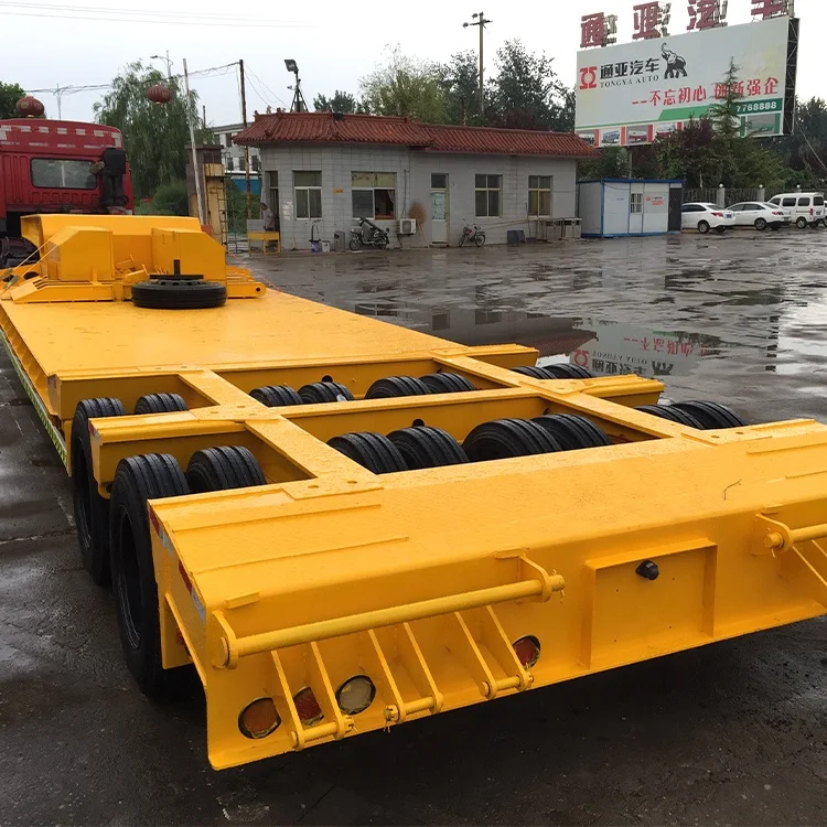 China Manufacture Tongya 3 or 4 Axles Low Bed Truck Trailer