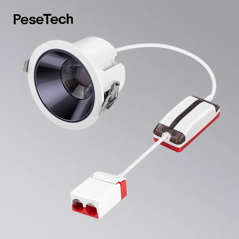 Flicker free 8-90W 97 anti-glare led downlight commercial lighting for hotel