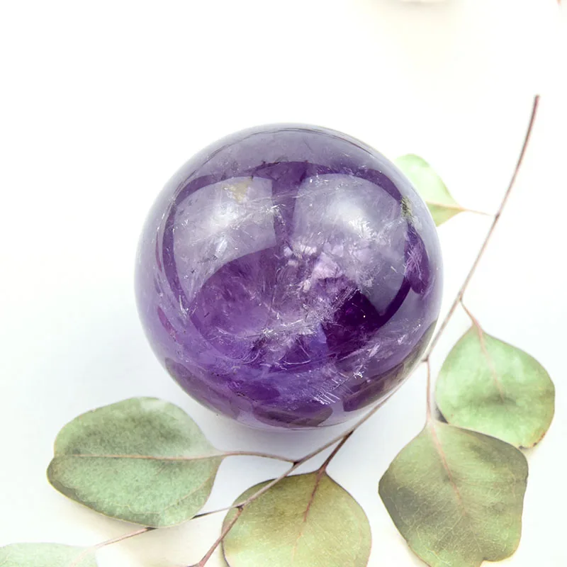 
Besting Selling Natural Crystal Sphere Amethyst Balls For Decoration 