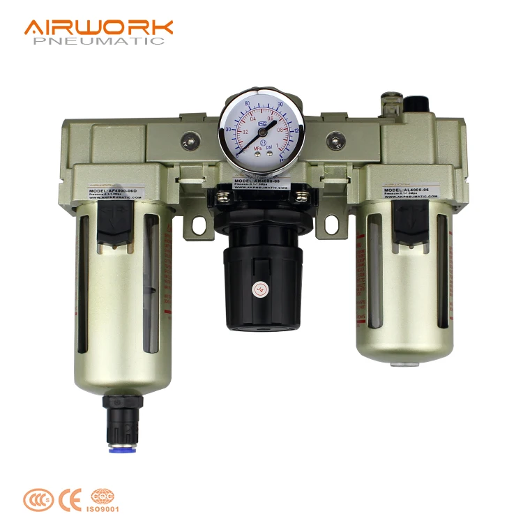 AC3000-03D  pneumatic parts air line filter regulator automatic pneumatic grease lubricator unit combinations