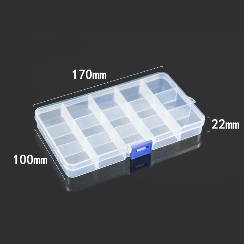 Hard Plastic Storage Case Box Plastic Fishing Lure Hook Bait Fishing Tackle Lure Hooks Box