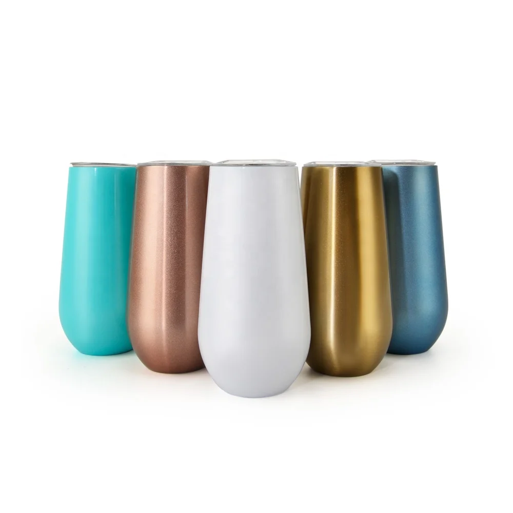 Мраморная Изолированная термостакан для спорта с логотипом под заказ розовая Золотая стакан из нержавеющей стали 6 унций блестящие стаканы с ручкой