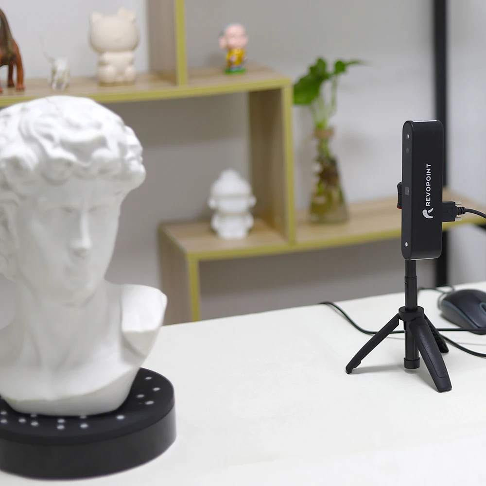 POP 3D Scanner Kits with Turntable and Tripod, Revopoint handy studio 0.3 mm Accuracy with Revopoint Free Soft Ware Handy scan