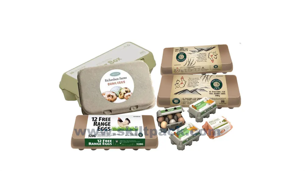 SKILT Full automatic egg trays labeling machine for egg box with printer