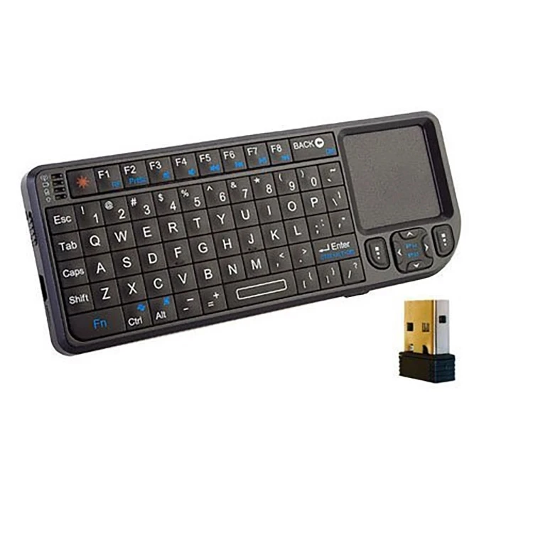 Hot Selling 2.4G  mini Wireless Keyboard Touch Pad Air Fly Mouse Keyboard for Android TV Box