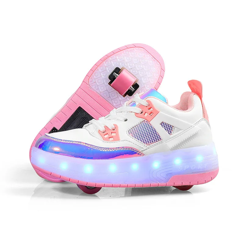 Shoes Running Men Women Sneakers 2024 New Style Kids Light Squeaky Shoes Colorful LED Lights for Decoration Shoes