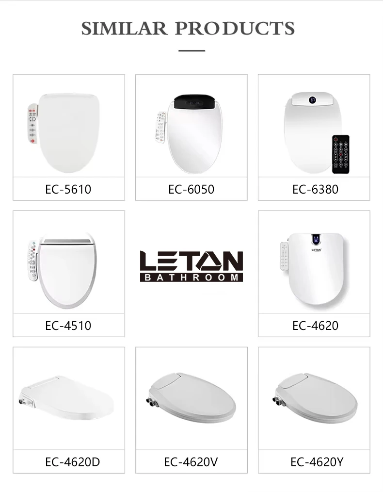 UPC Soft Close Cold Hot Water Electronic bidet Nozzle Self-cleaning Automatic Smart Seat