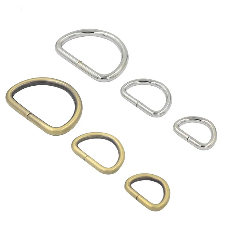 D-ring Bag Accessories D Ring Design Metal Zinc Alloy Square Metal New Rings for Plunger Hot Chamber Diecast Gooseneck 500pcs
