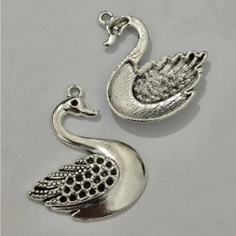 hot selling zinc alloy swan charm for DIY jewelry making swan charms for earing bracelet necklace pendant