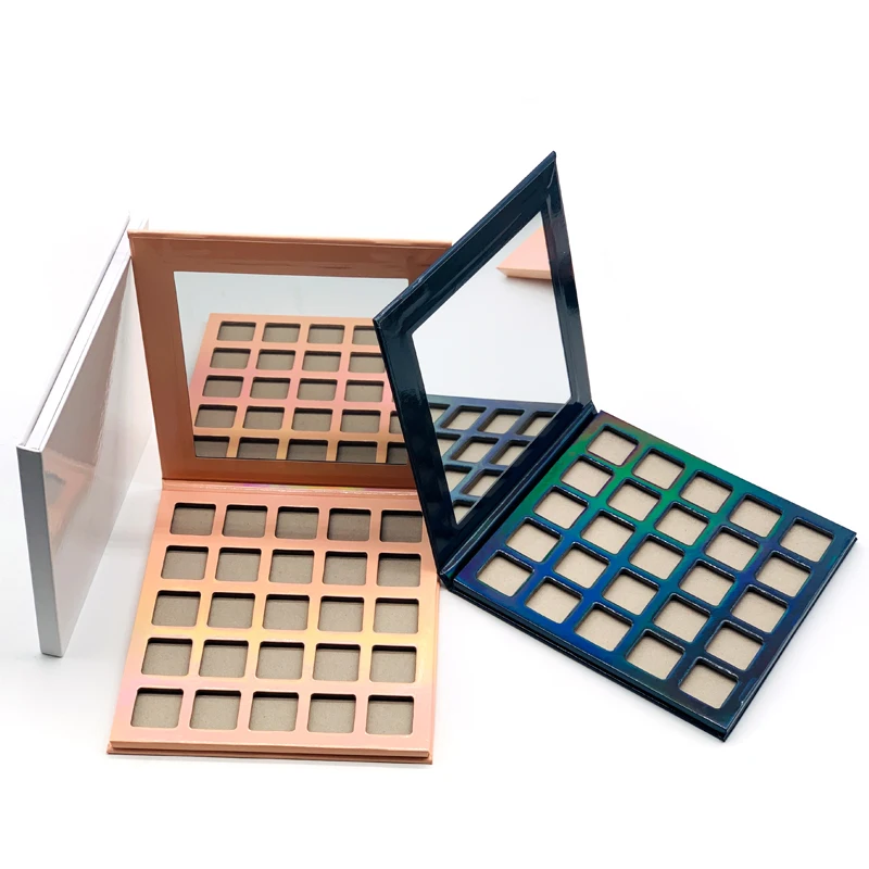 25 square pan custom eyeshadow palette packaging pigmented eyeshadow palettes private label