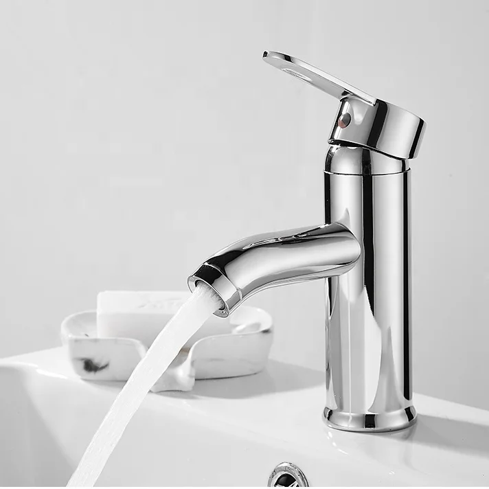 
2019 the cheapest Deck mounted stainless steel chrome bathroom wash basin mixer faucet with CE certificate 
