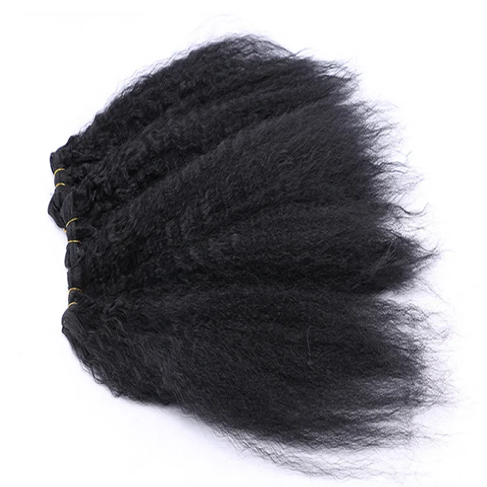 
High Temperature Fiber Synthetic Kinky Straight Wig Full Lace Kinky Straight Synthetic Wigs for Women 