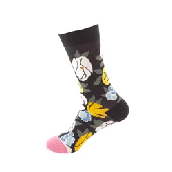 Promotional cotton men women unisex socks breathable elastic polyester fashion custom logo mid-tube socks