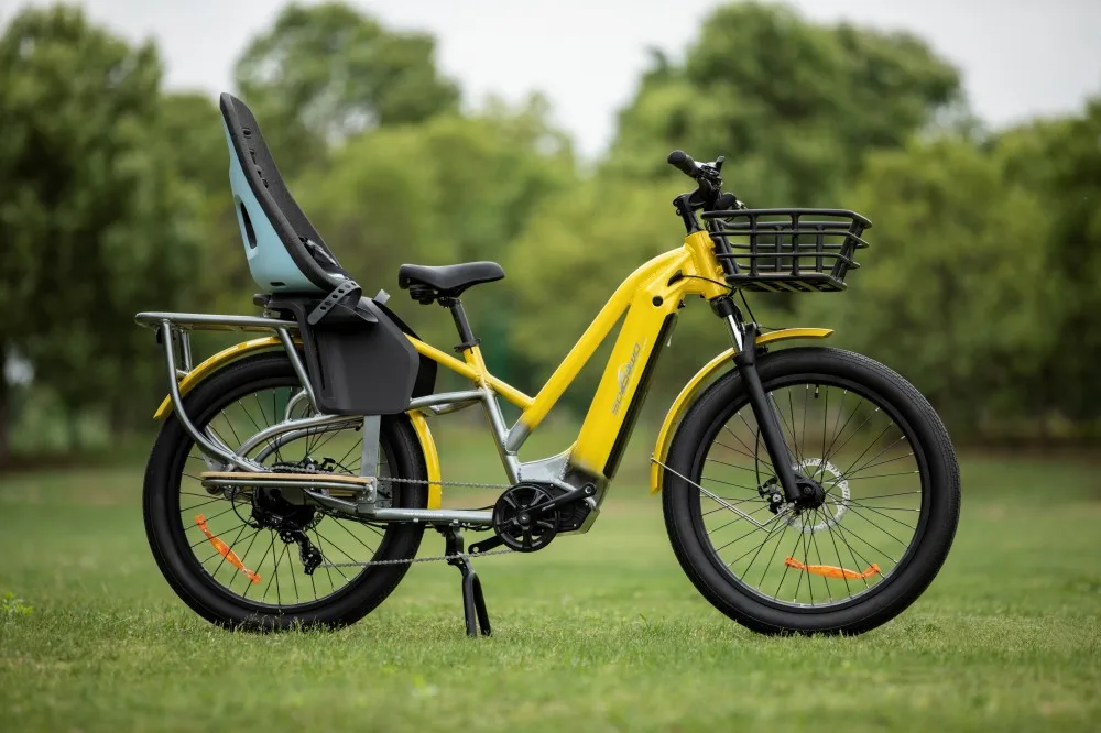 48V750W Brushless Motor ebike e-cargo e bicycle bike bicycle delivery electric bike 2 wheel electric cargo bike