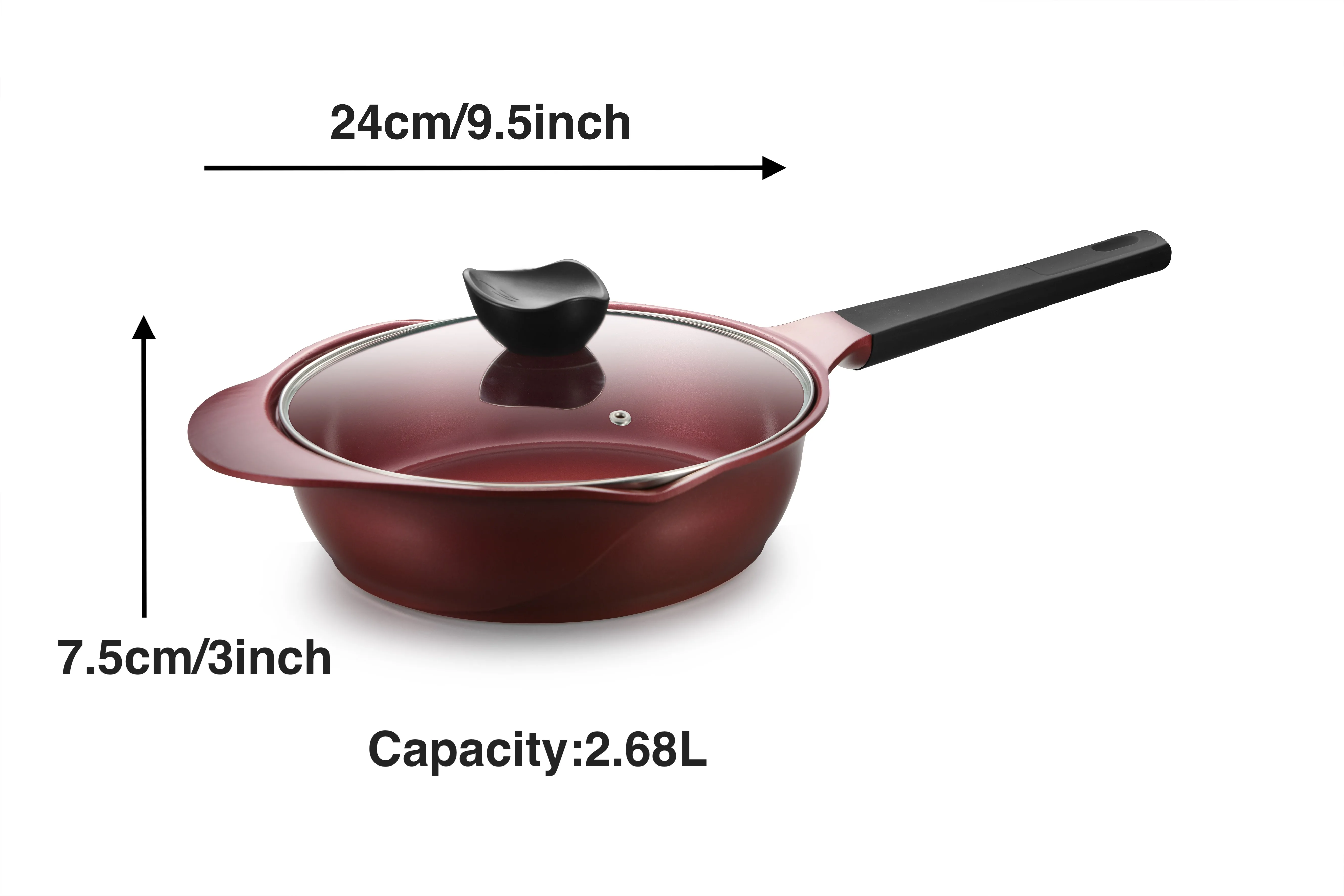 Hot Sale Korean Style Household Casting Aluminum Non Stick Ceramic Cookware Sets
