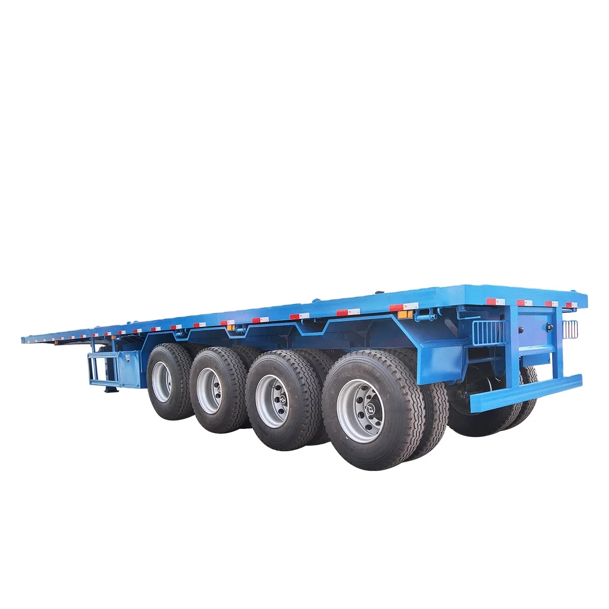 Best Price 40 Feet 4 Axle 60 Ton Heavy Duty Flatbed Container Semi Trailer for Sale
