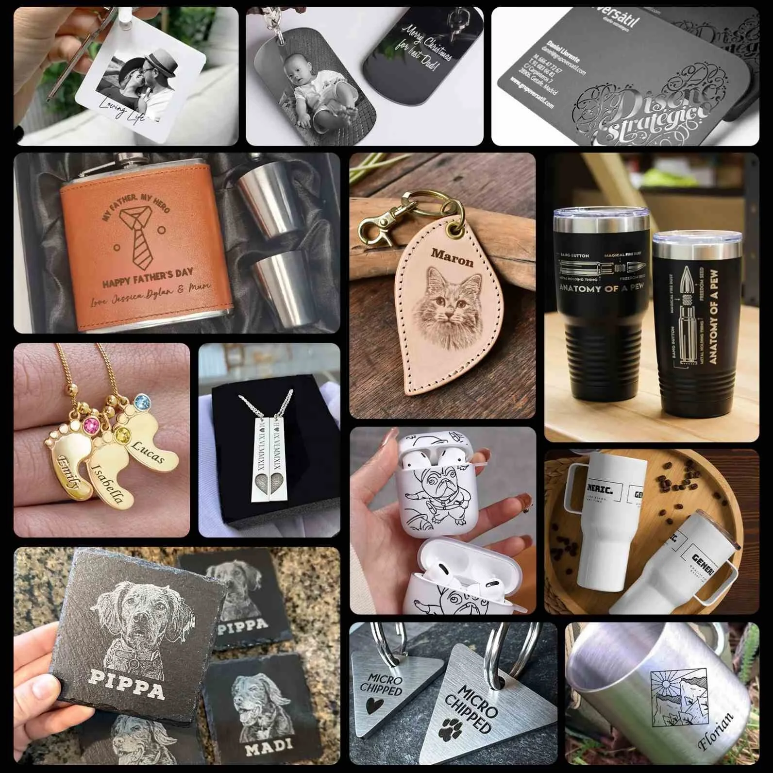 Laser Engraving Machine for Multi-Surface Applications Including Marking on Wood Plastic and Metal Materials