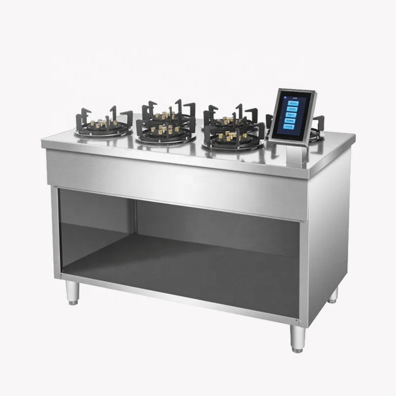 Промышленная интеллектуальная газовая роторная плита Yawei