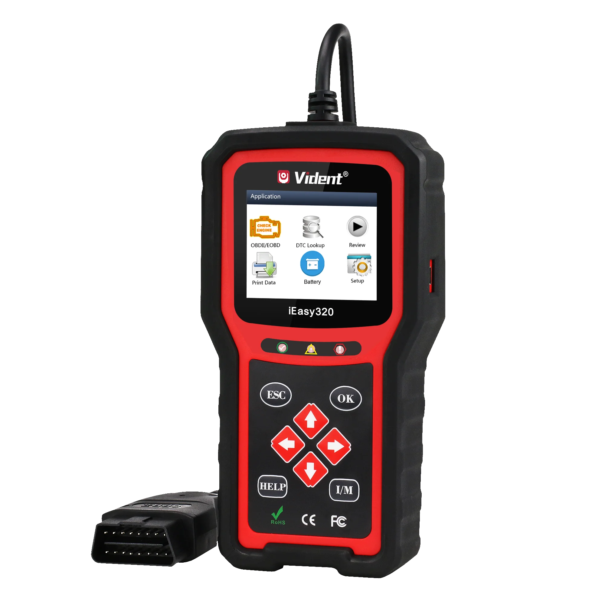 VIDENT iEasy320 OBDII/Eobd Can Code Reader OBD2 Diagnostic Scan Tool for Car Engine Fault Diagnose Test Auto Scanner