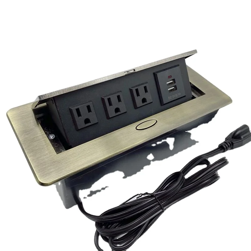 pop up  socket  mounted twin mains conference table us pop up floor receptacle Fancy desk