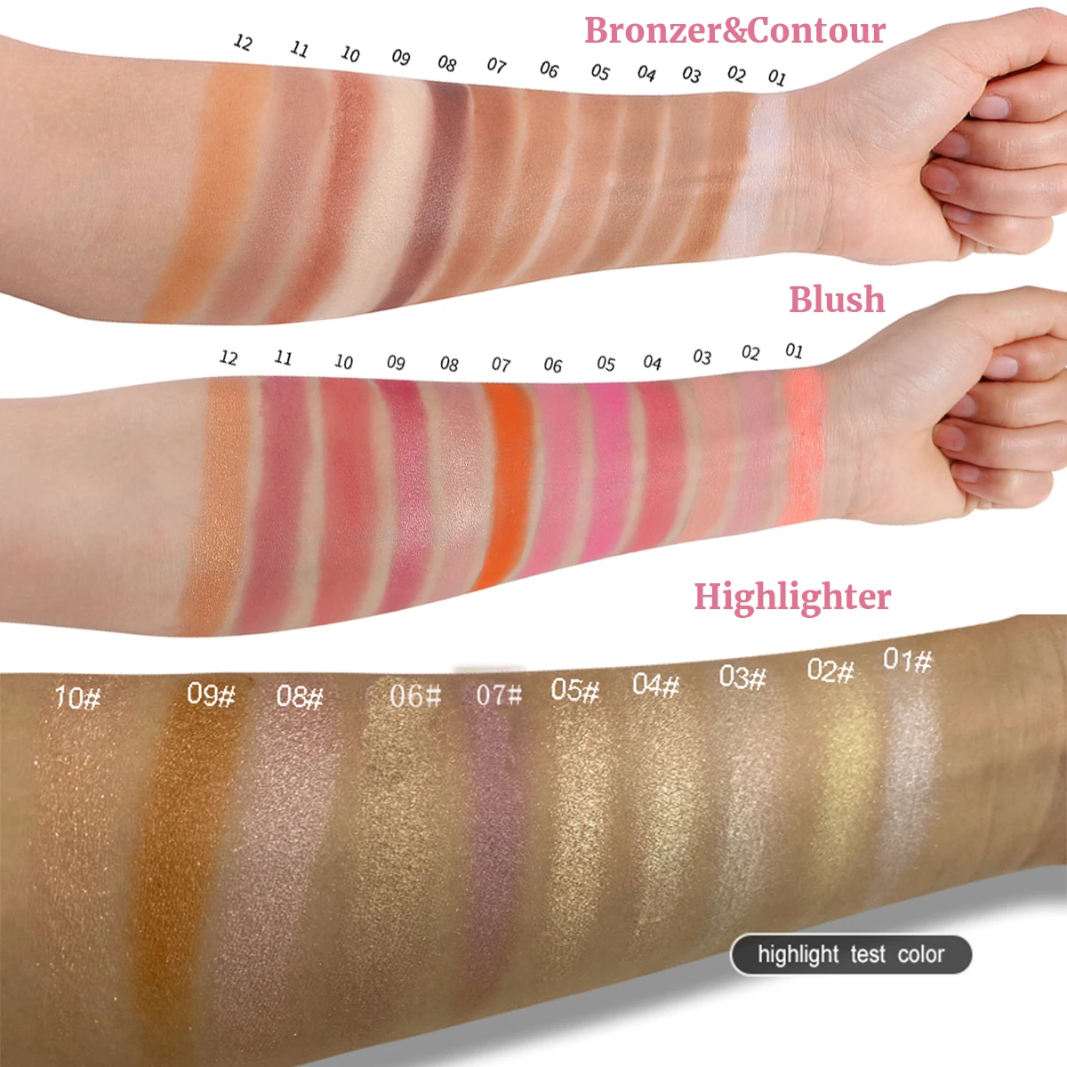 Best quality private label high pigmented shimmer eyeshadow palette colorful makeup matte eye shadow palette