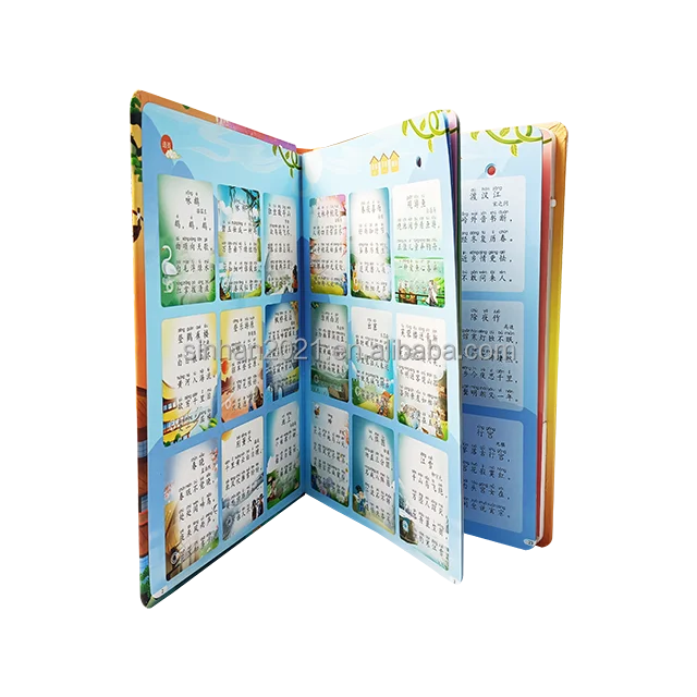 Custom High Quality English Audio E-books Early Educational Touch Screen Electronic Learning Reading Book For Kid