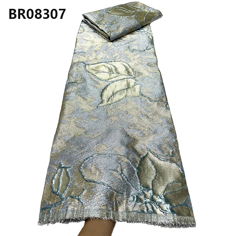 CHOCOO Wholesale Custom Brocade Jacquard Fabric African Luxury Jacquard Lace Fabric For Clothing Making