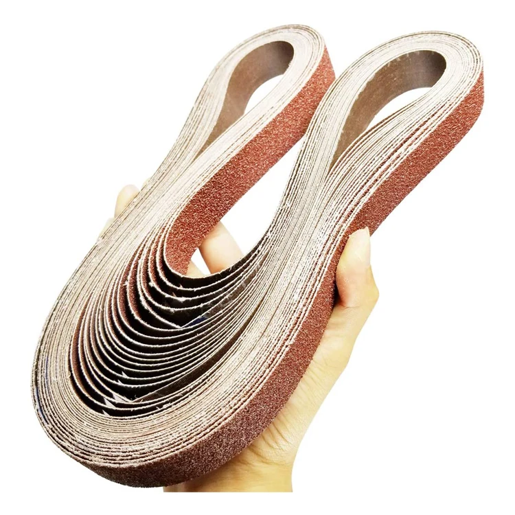 25 X 1067 mm 1 x 42 inch Abrasive Sanding Belts 60 80 120 150 240 Grit Aluminum Oxide Sanding Belts For Belt sander