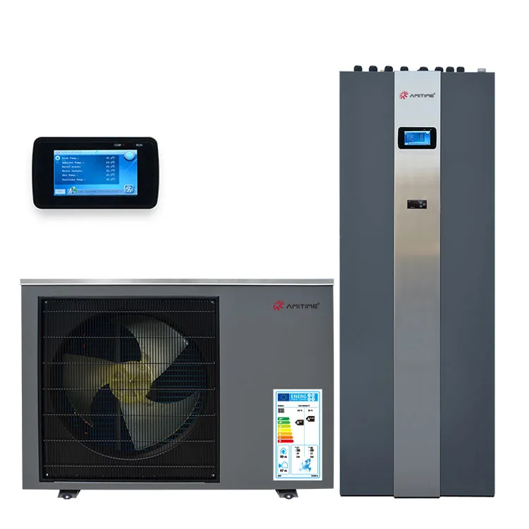Amitime Direct Supply A+++ Low Noise Domestic Appliance Dc Inverter R32 All In One Heat Pump Unit Manufacturing 6kW